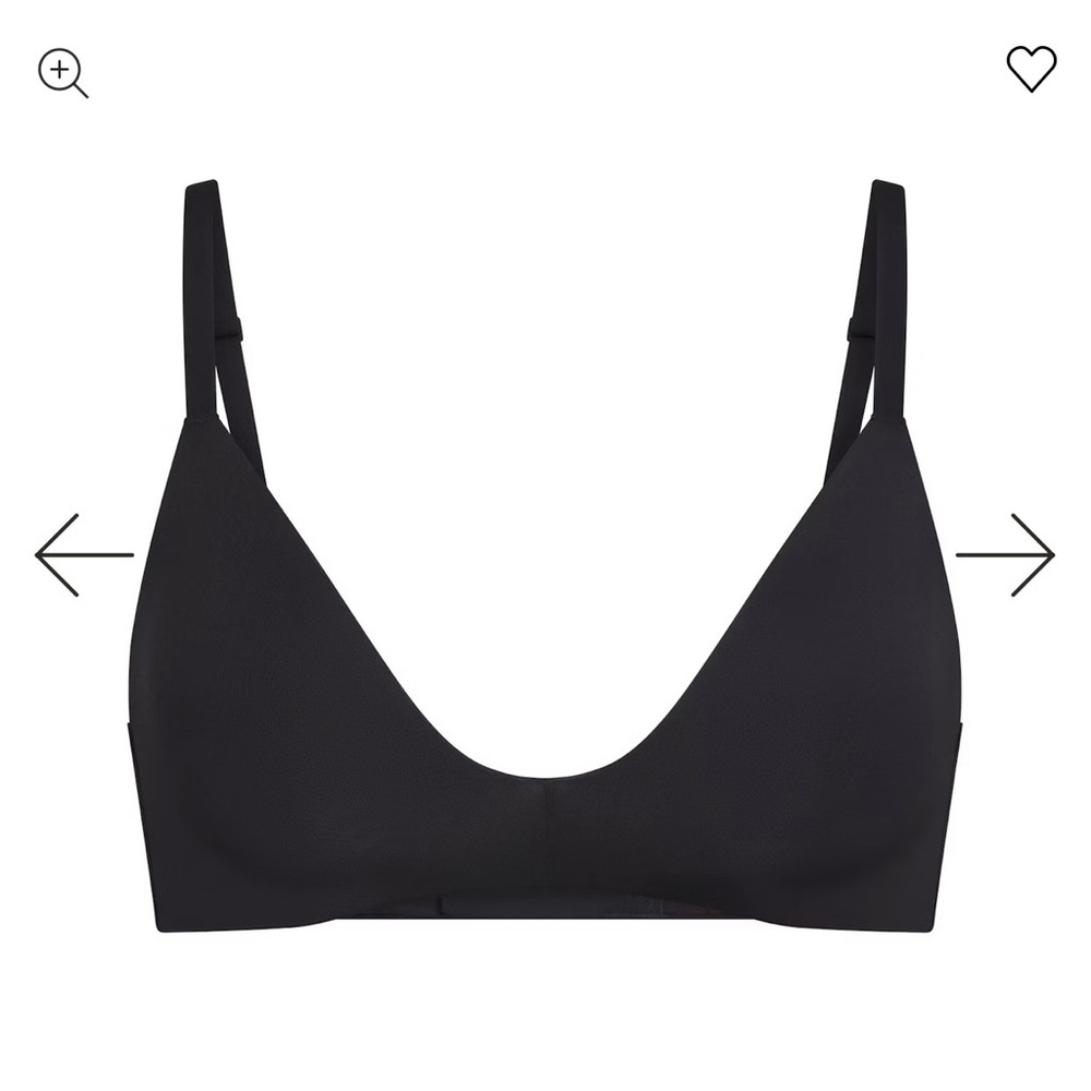 Skims Wireless Form T-Shirt Bra Black